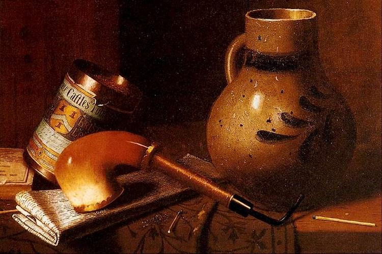 William Michael Harnett Still Life with Pipe and Tobacco France oil painting art